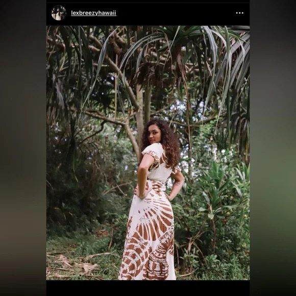 ❌❌❌. SOLD LPH ❌❌❌Lexbreezy Hawaii 🌺 Waimea Wrap Dress NWT - Picture 3 of 14